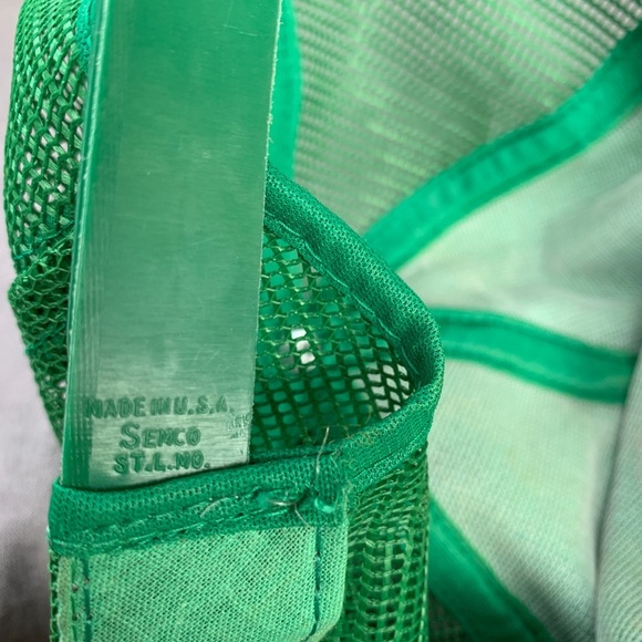 80’s 90s GE Trucker Hat Cap Green Snap-back Mesh General Electric Patch Made USA - Picture 4 of 5